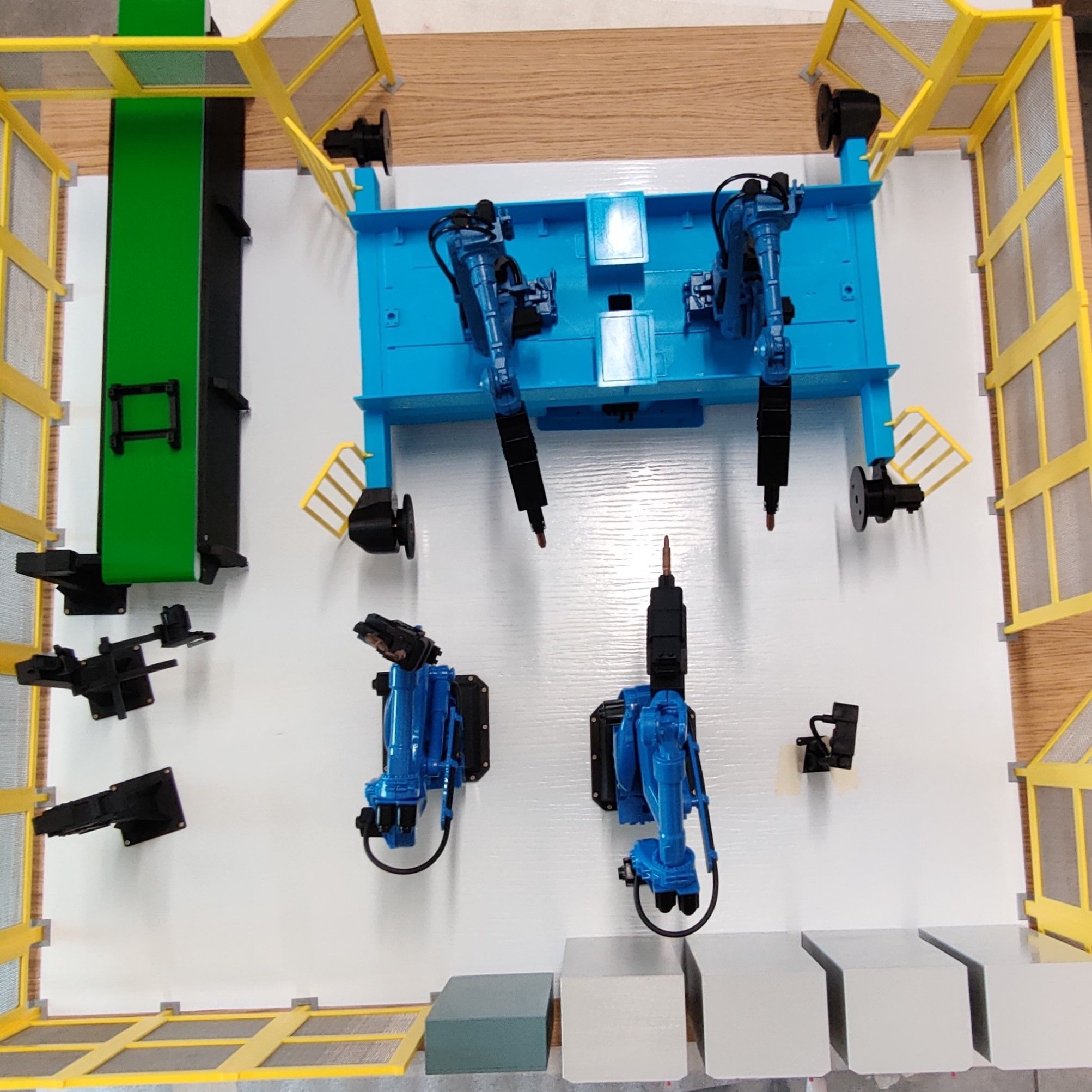 Modellino in scala dell'impianto industriale