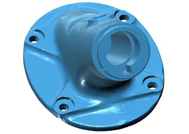 modello cad risultato della scansione piantone macchina