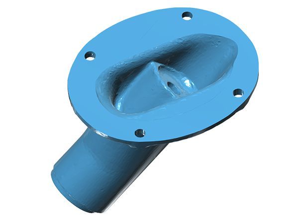 modello cad risultato della scansione piantone macchina