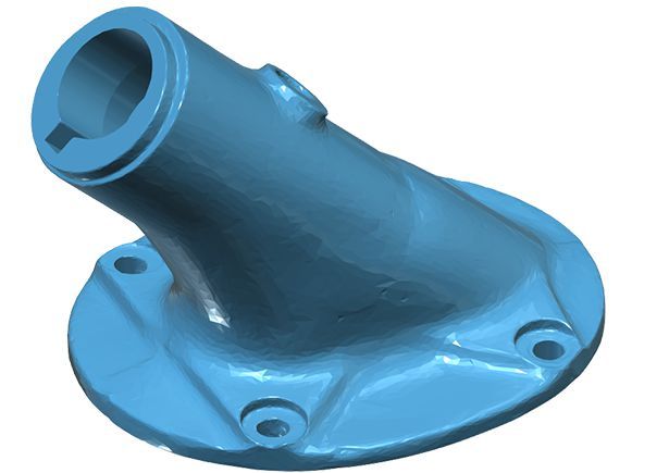 modello cad risultato della scansione piantone macchina