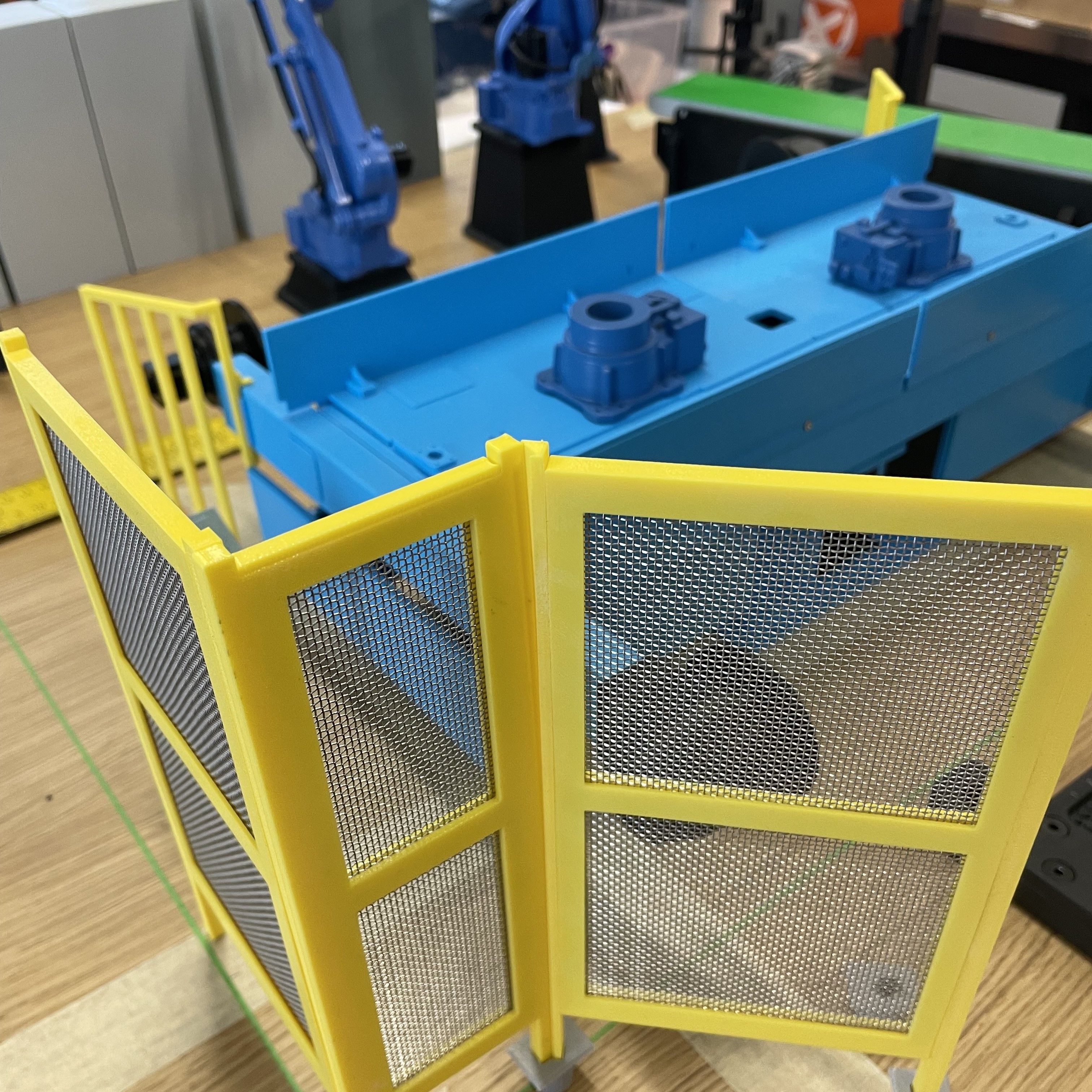 Modellino in scala dell'impianto industriale